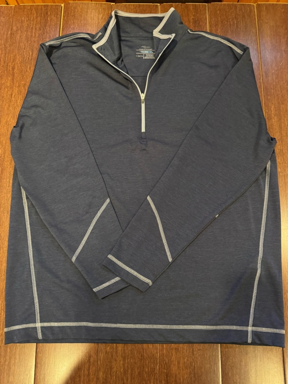 Page & Tuttle Cool Swing Navy Quarter-Zip Pullover